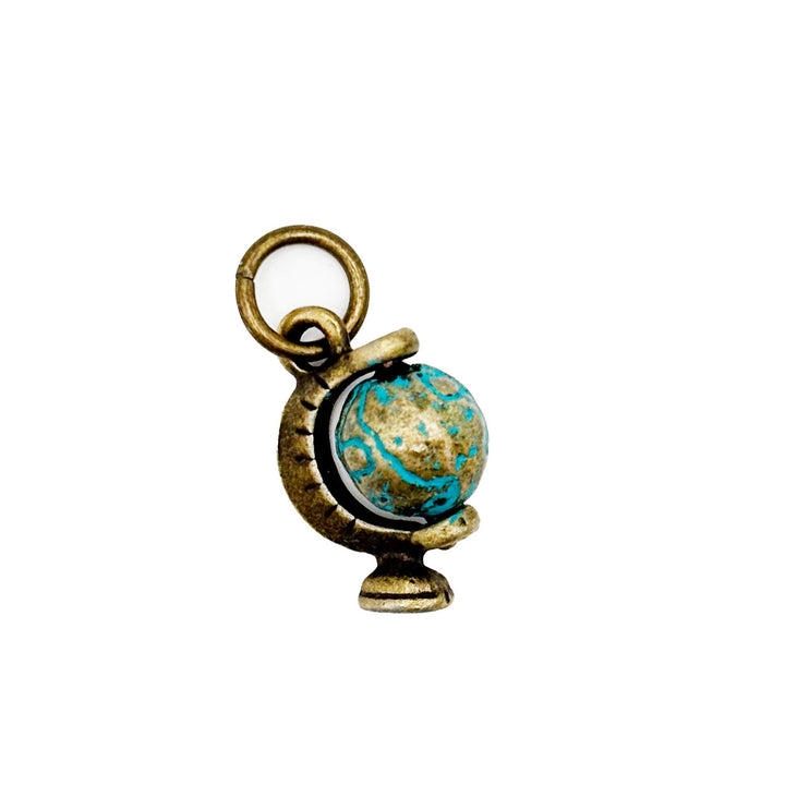 Globe Rotating Charm (available with Bracelet or Necklace)