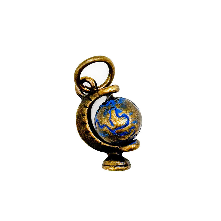 Globe Rotating Charm (available with Bracelet or Necklace)