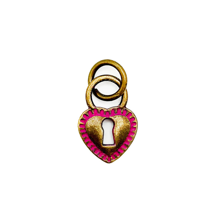 Heart Lock Charm (available with Bracelet or Necklace)