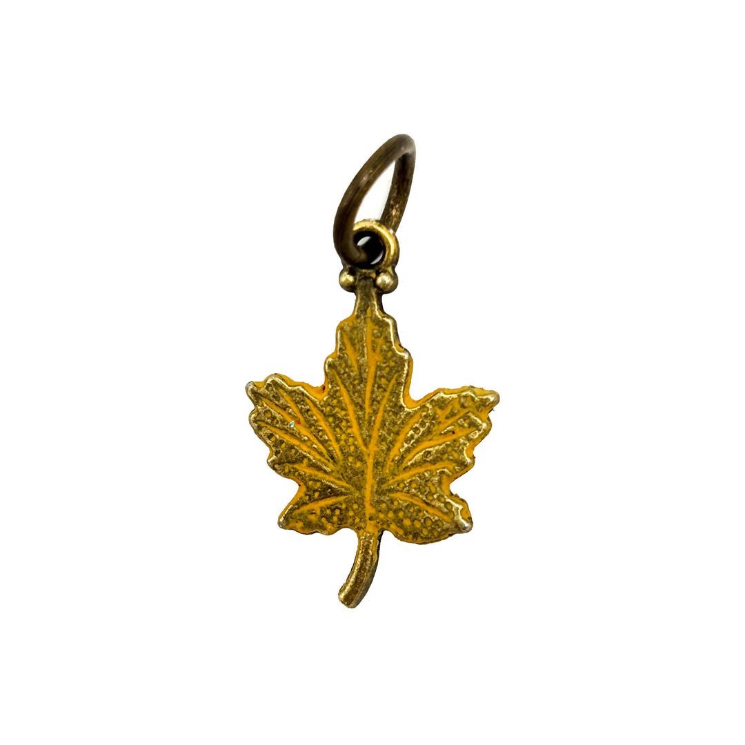 Maple Leaf Charm in Fall & Autumn Colors (available with Bracelet or Necklace)