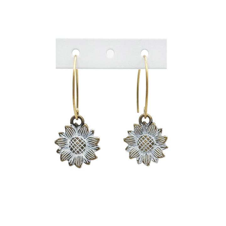 Sunflower Charm Earrings