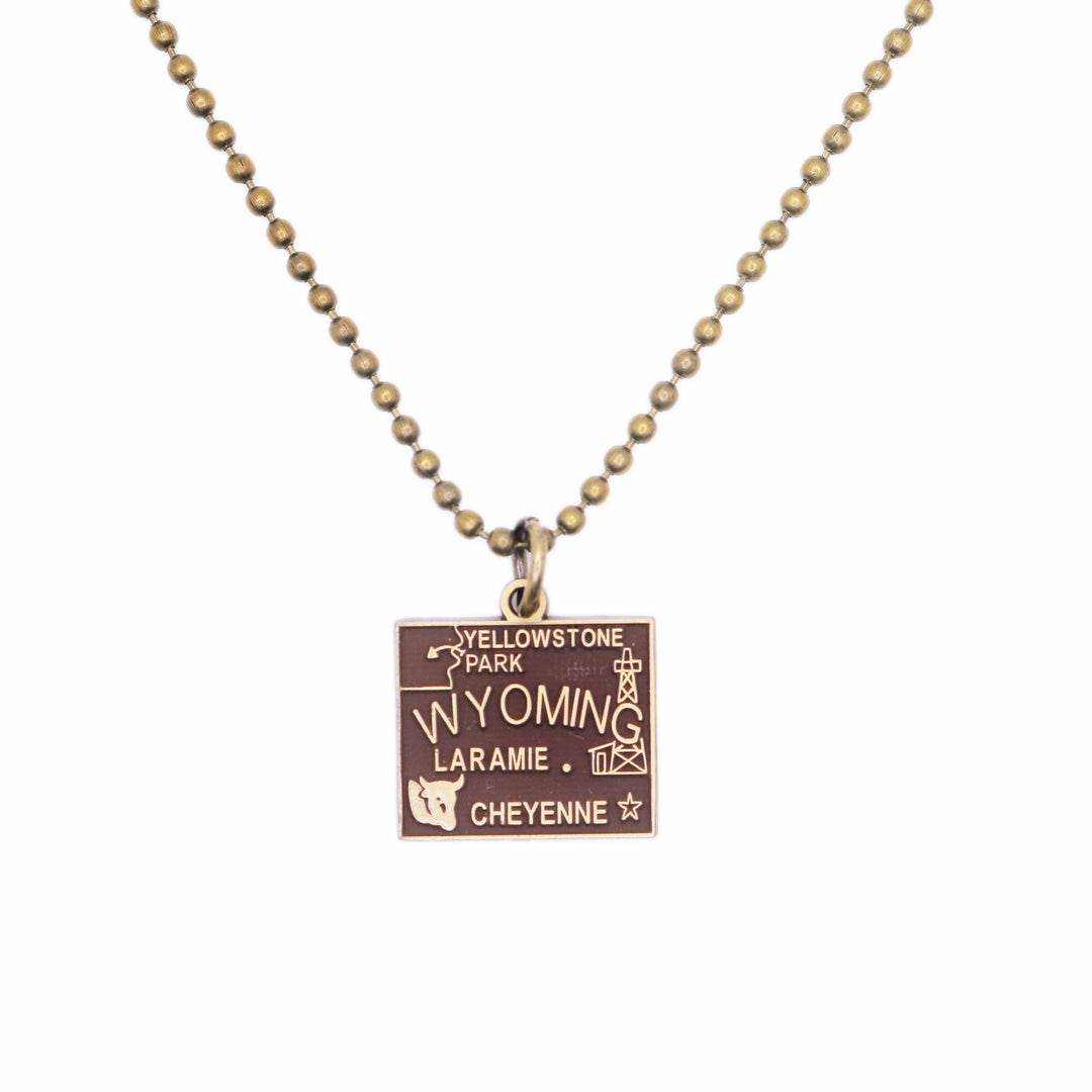 Wyoming Charm (available with Bracelet or Necklace)