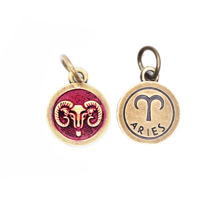 Aries Zodiac Charm (available with Bracelet or Necklace)
