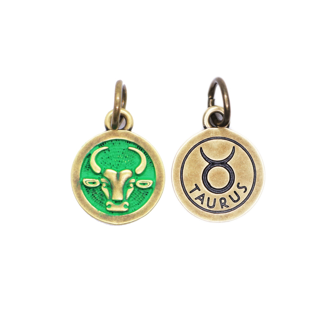 Taurus Zodiac Charm (available with Bracelet or Necklace)