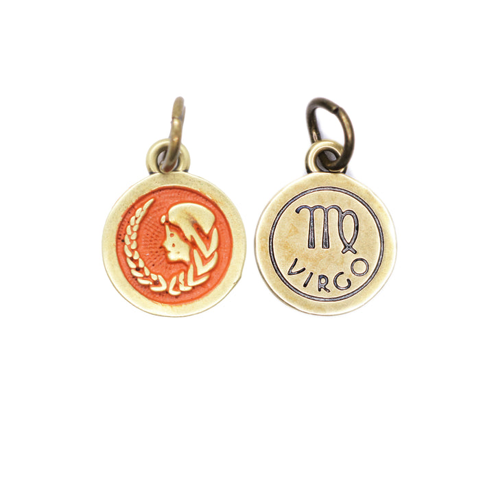 Virgo Zodiac Charm (available with Bracelet or Necklace)