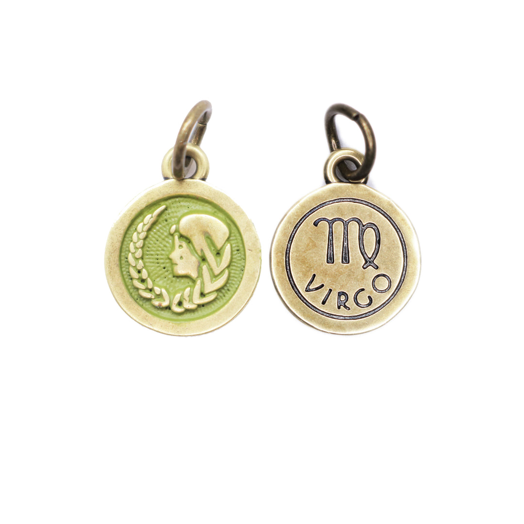 Virgo Zodiac Charm (available with Bracelet or Necklace)