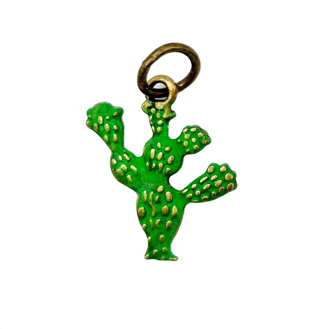 Prickly Pear Cactus Charm (available with Bracelet or Necklace)