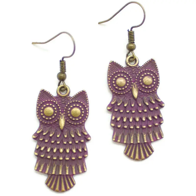 Give a Hoot Owl Statement Earrings