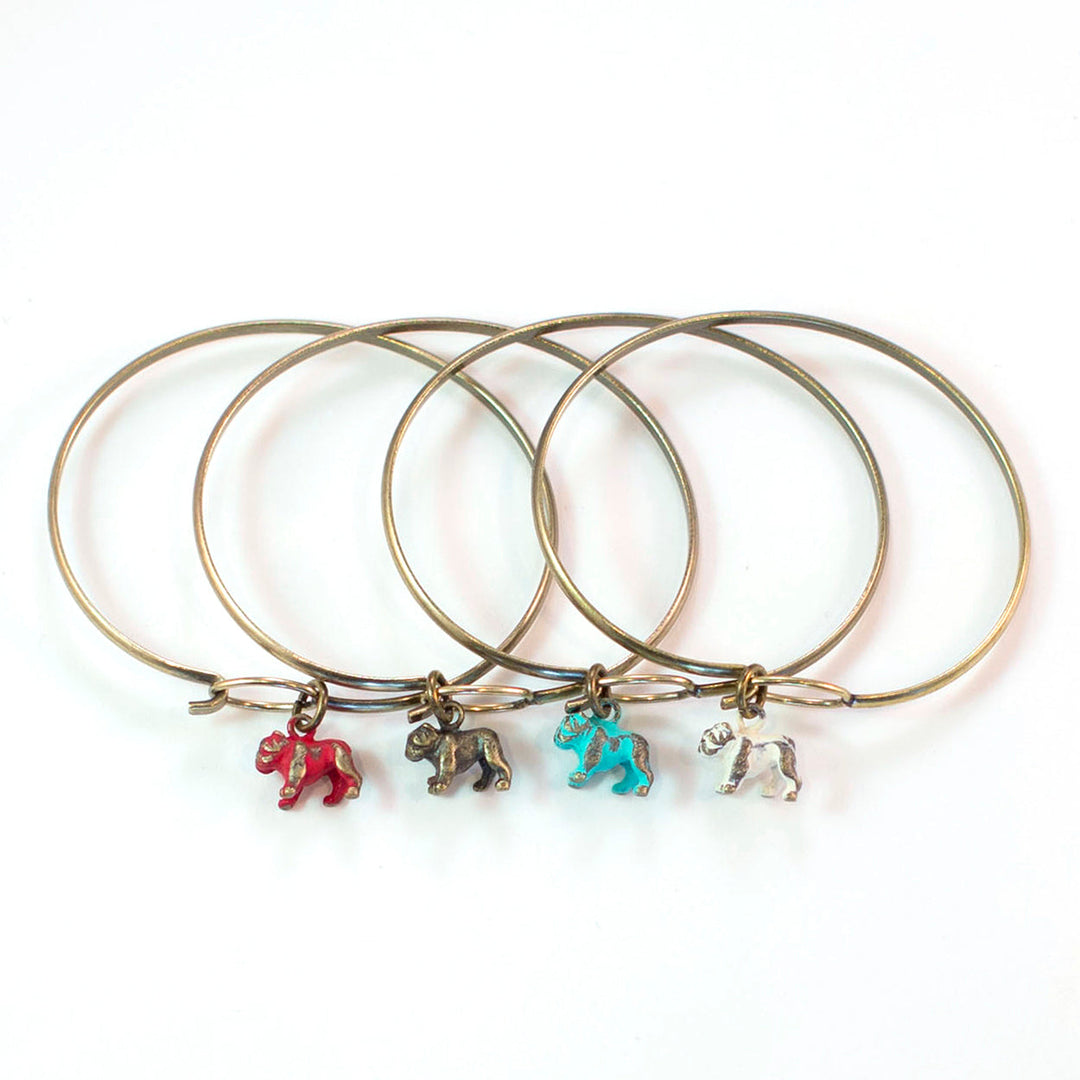 Bulldog Charm (available with Bracelet or Necklace)
