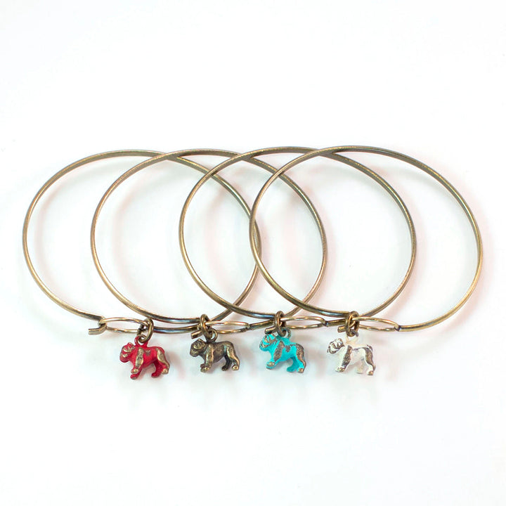Bulldog Charm (available with Bracelet or Necklace)