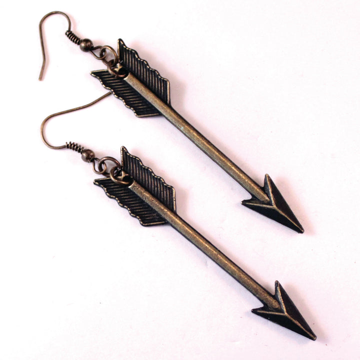 On Point Long Arrow Earrings