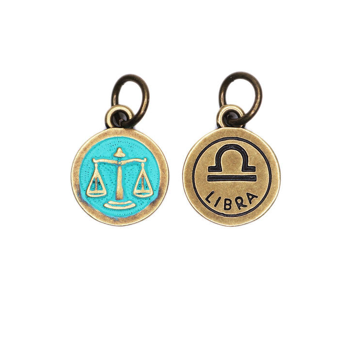 Libra Zodiac Charm (available with Bracelet or Necklace)