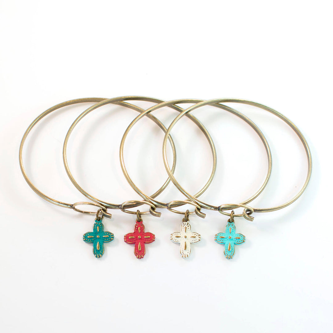 Western Cross Charm (available with Bracelet or Necklace)
