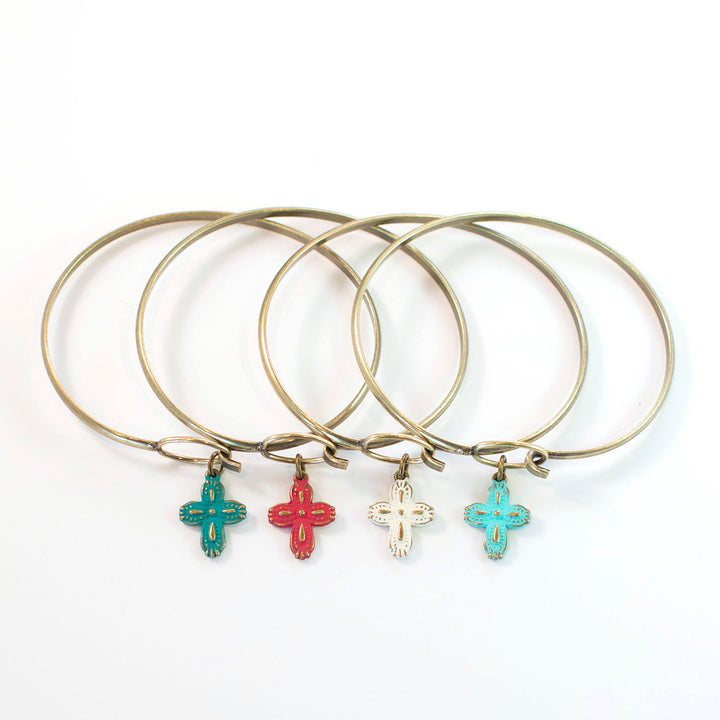 Western Cross Charm (available with Bracelet or Necklace)