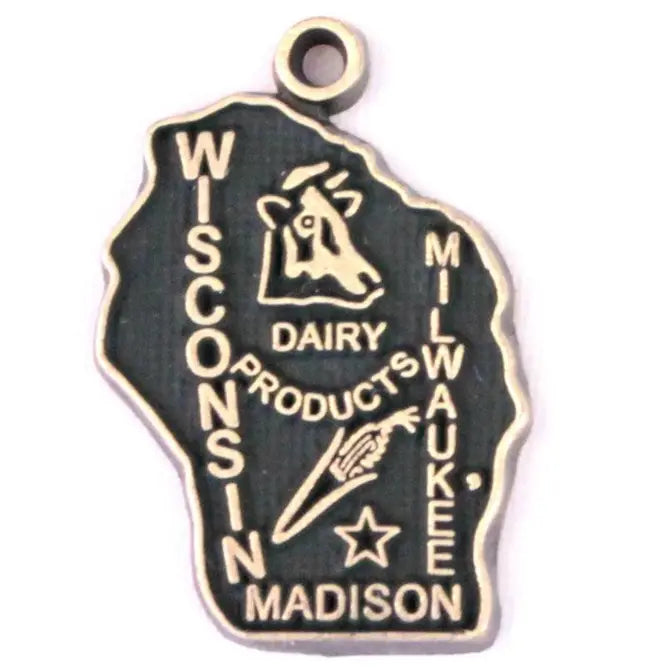 Wisconsin Charm (available with Bracelet or Necklace)