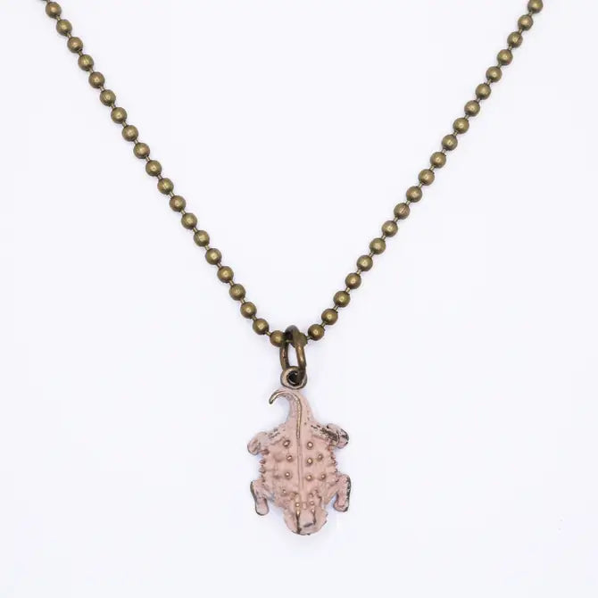 Horned Toad Charm (available with Bracelet or Necklace)