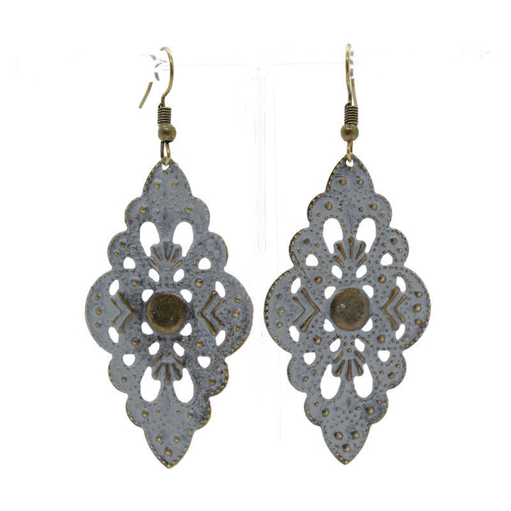 Center Vintage Filigree Earrings