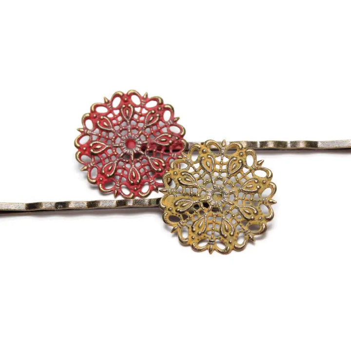Darling Doily Filigree Bobby Pins