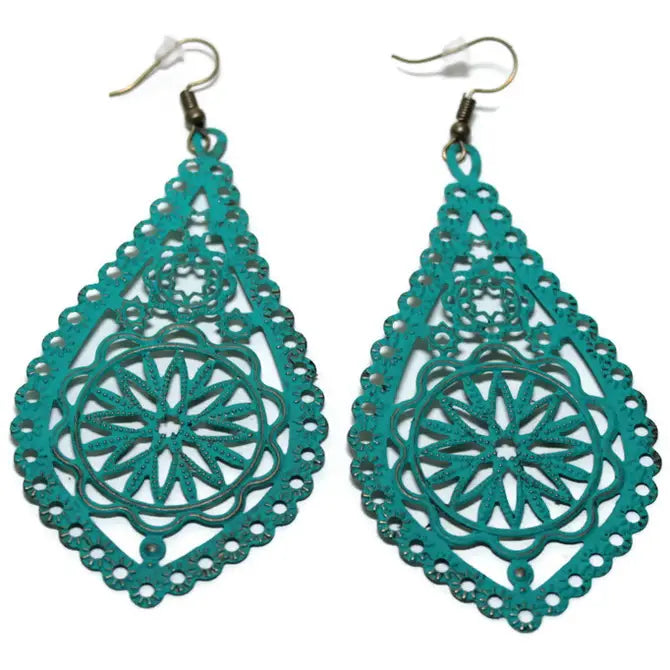 Persist Large Statement Filigree Earrings