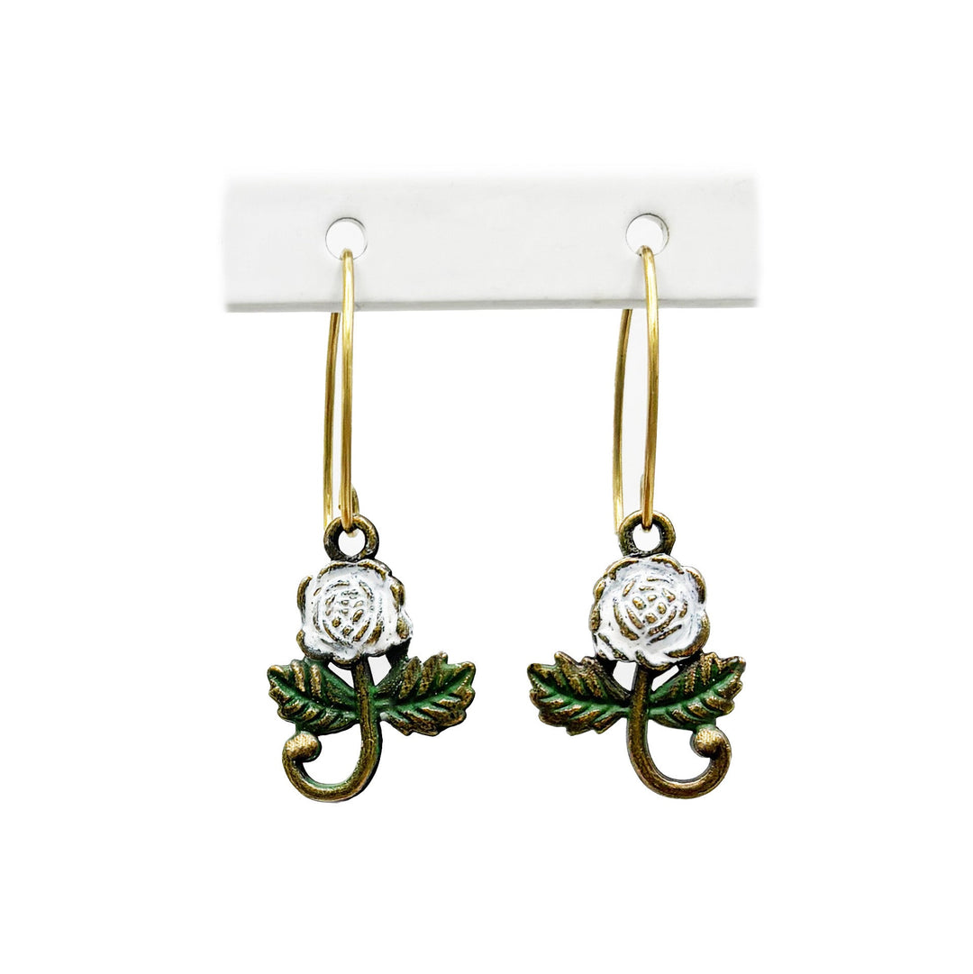 Rose Charm Earrings