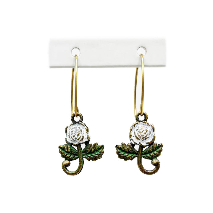 Rose Charm Earrings