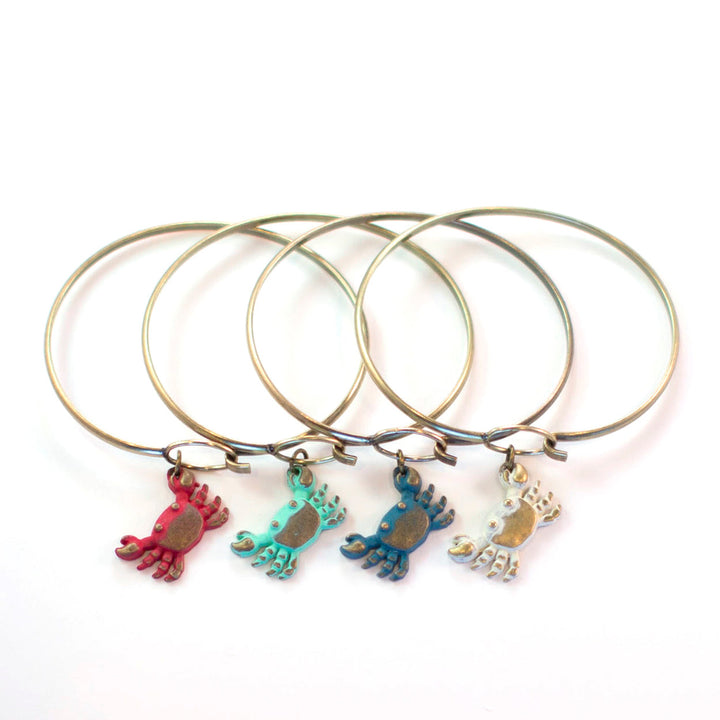 Crab Charm (available with Bracelet or Necklace)