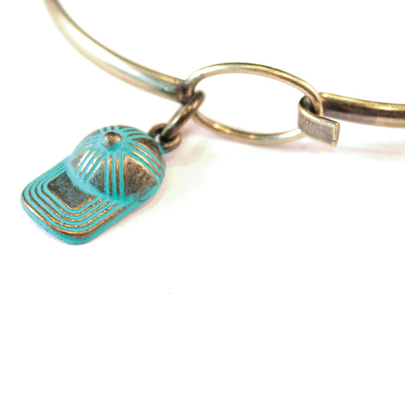Baseball Cap Charm (available with Bracelet or Necklace)