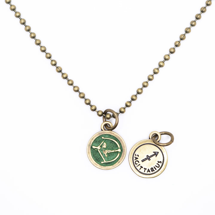 Sagittarius Zodiac Charm (available with Bracelet or Necklace)