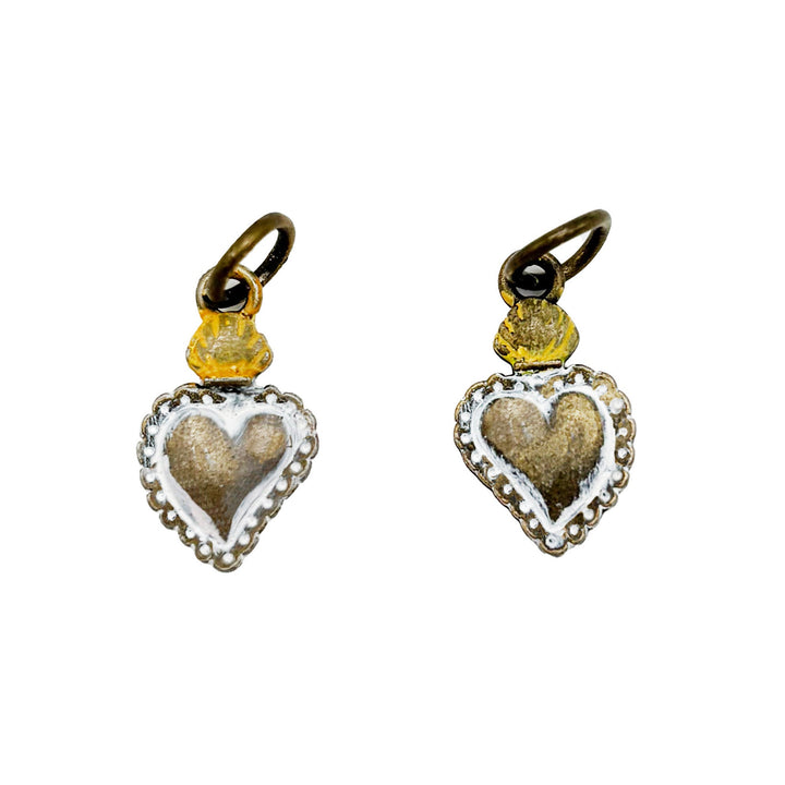 Flaming Heart Charm (available with Bracelet or Necklace)