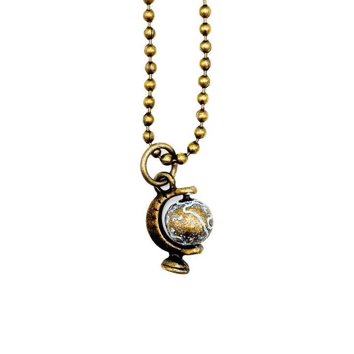 Globe Rotating Charm (available with Bracelet or Necklace)