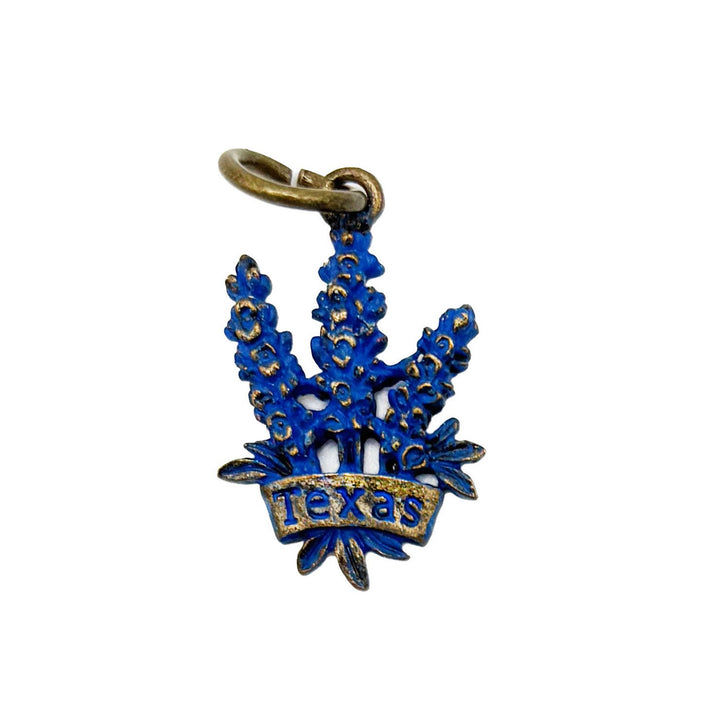 Texas Blue Bonnet Charm (available with Bracelet or Necklace)