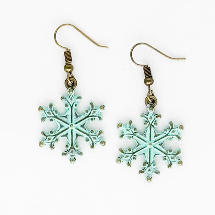 Snowflake Charm Earrings