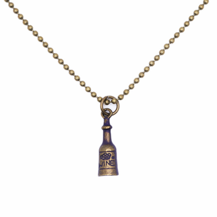 Wine Bottle Charm (available with Bracelet or Necklace)