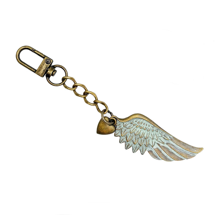 Wing and a Prayer Boho Bag Charm Keychain