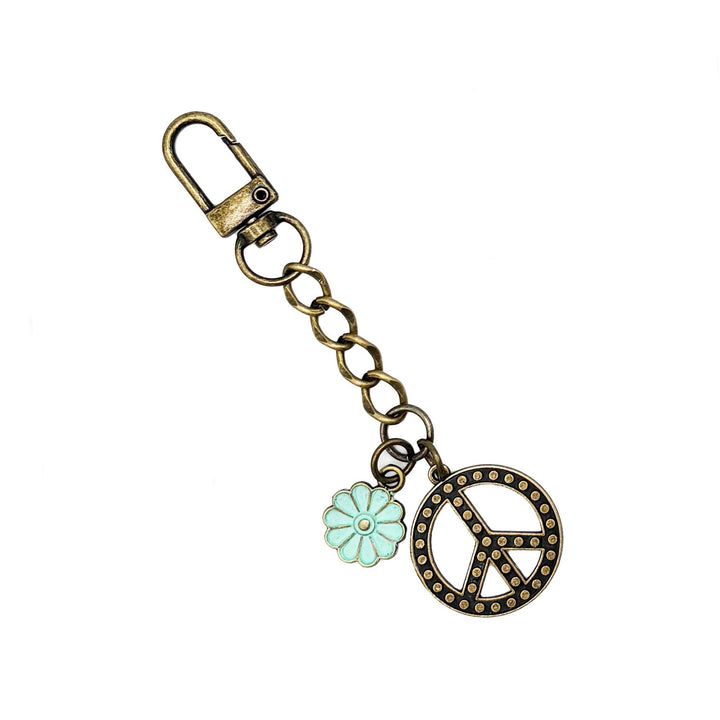 Peace Sign Bag Charm