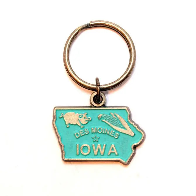 Iowa Keychain Iowa State Keychains: Celebrate the Hawkeye State's Farming Heritage ...