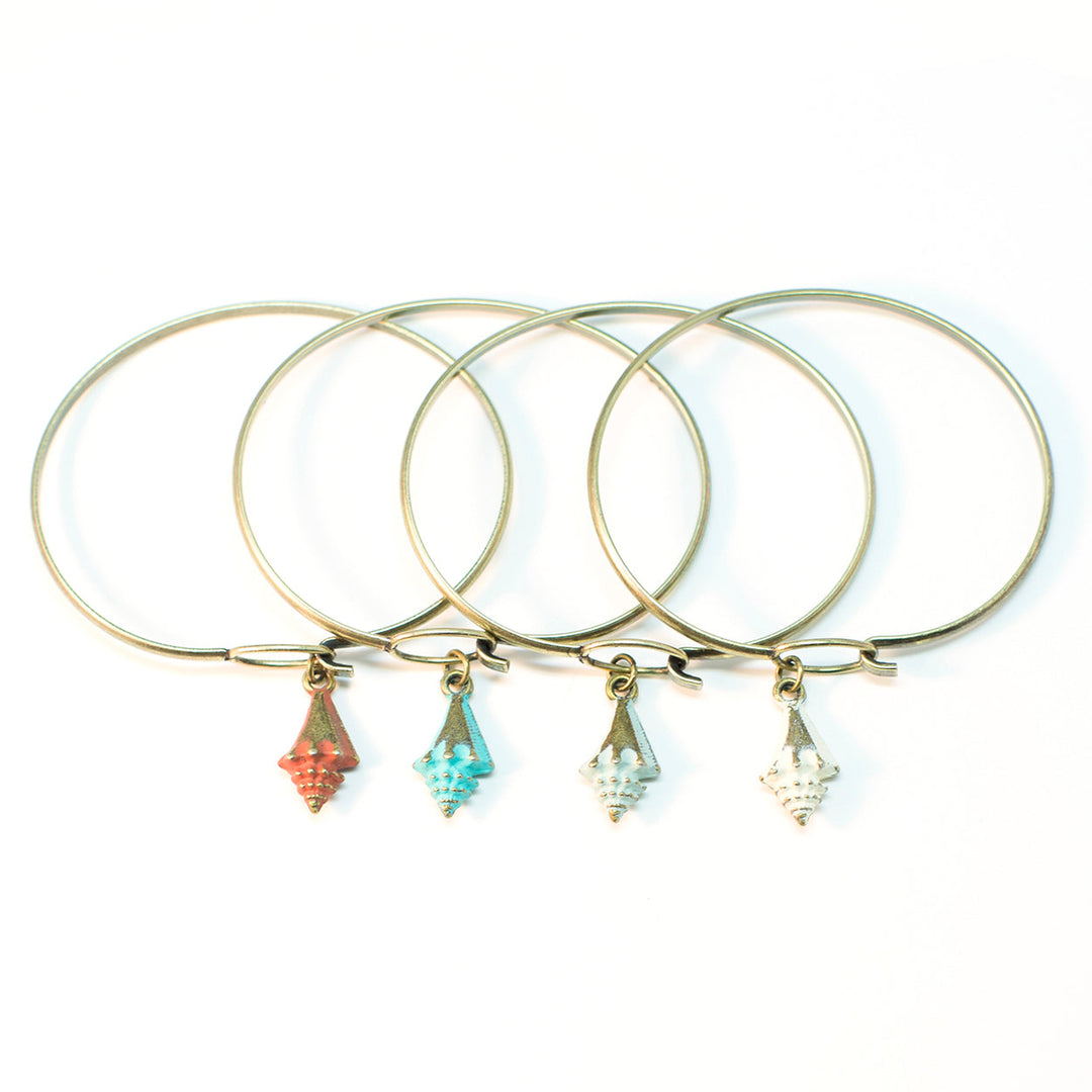 Conch Shell Charm (available with Bracelet or Necklace)