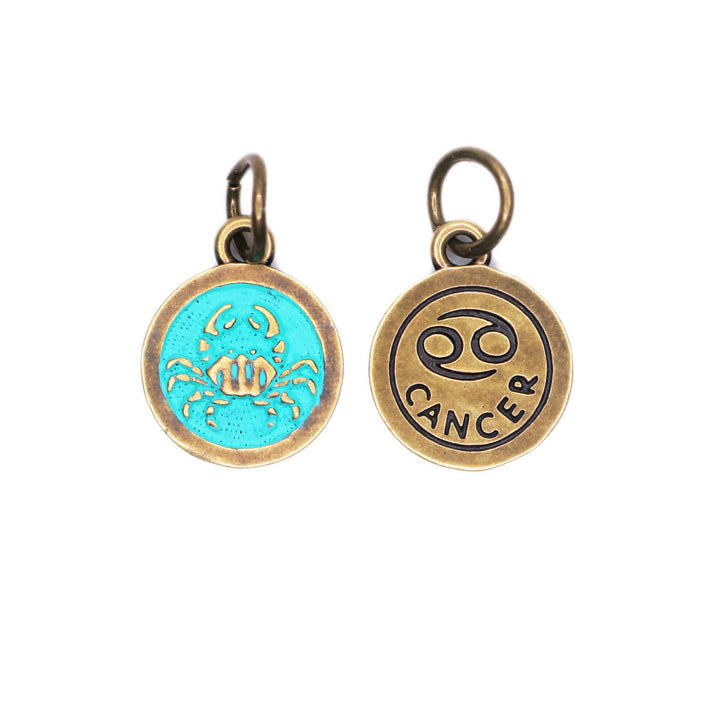 Cancer Zodiac Charm (available with Bracelet or Necklace)
