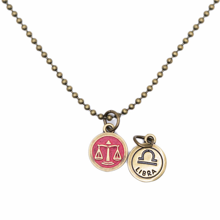 Libra Zodiac Charm (available with Bracelet or Necklace)