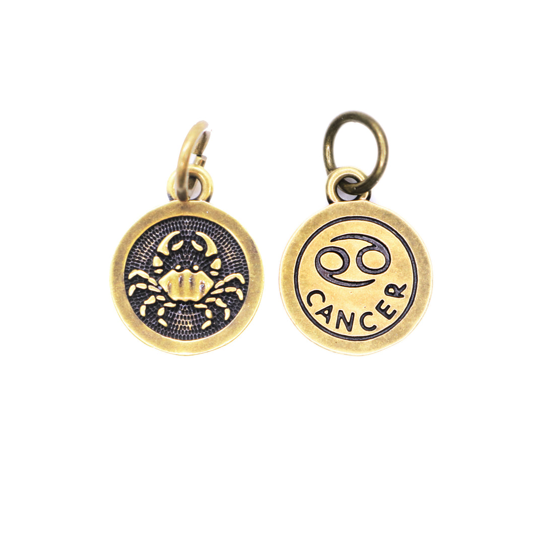Cancer Zodiac Charm (available with Bracelet or Necklace)
