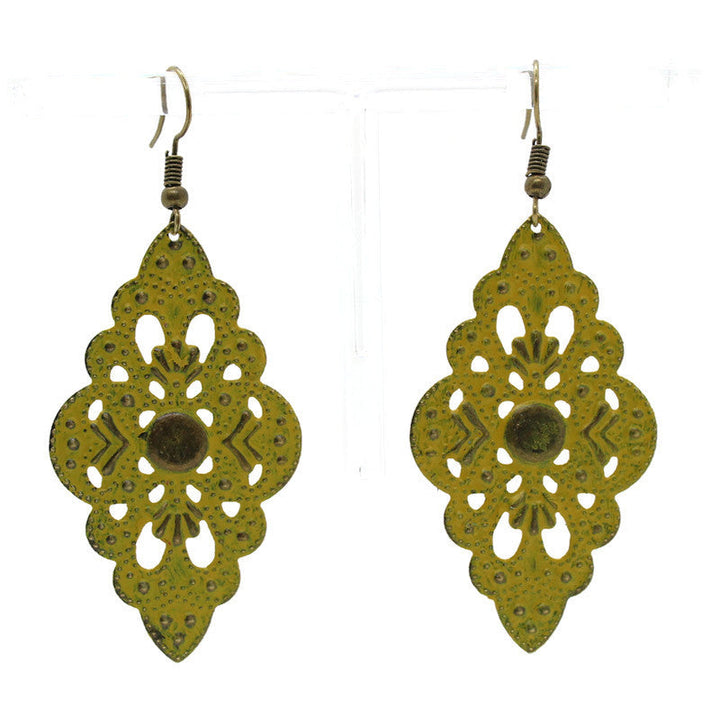 Center Vintage Filigree Earrings