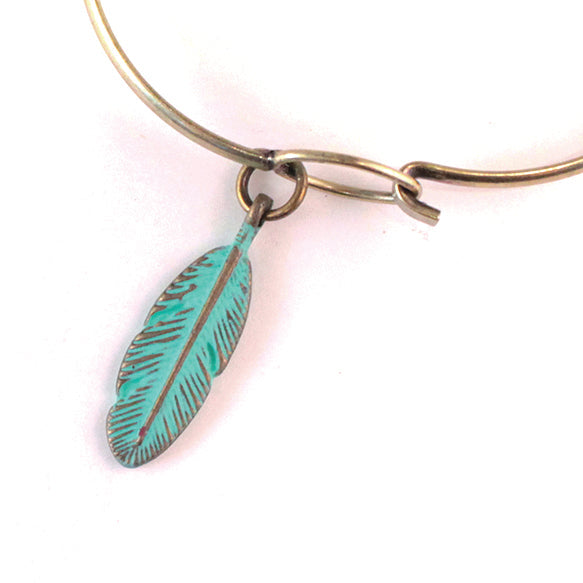 Feather Charm (available with Bracelet or Necklace)