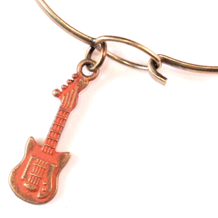 Electric Guitar Charm (available with Bracelet or Necklace)