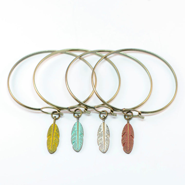 Feather Charm (available with Bracelet or Necklace)