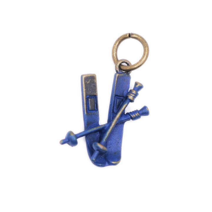 Snow Skis Charm (available with Bracelet or Necklace)