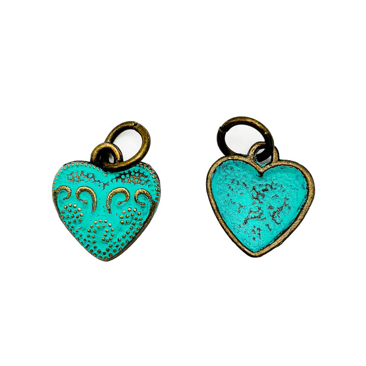 Vintage Heart Charm (available with Bracelet or Necklace)
