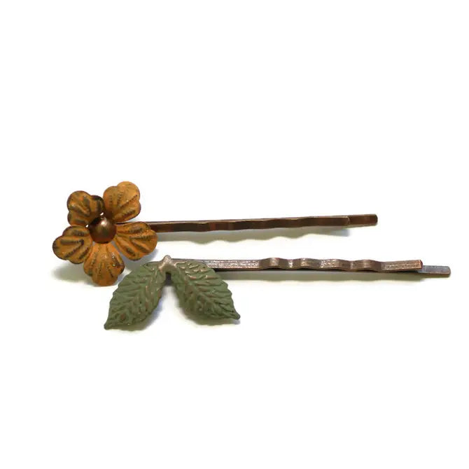Perfect Bloom Flower Bobby Pins Set of 2