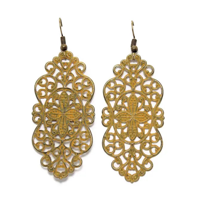 More Lovely Oversized Flligree Earrings