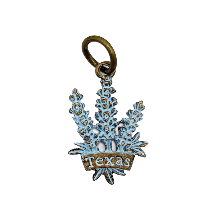 Texas Blue Bonnet Charm (available with Bracelet or Necklace)