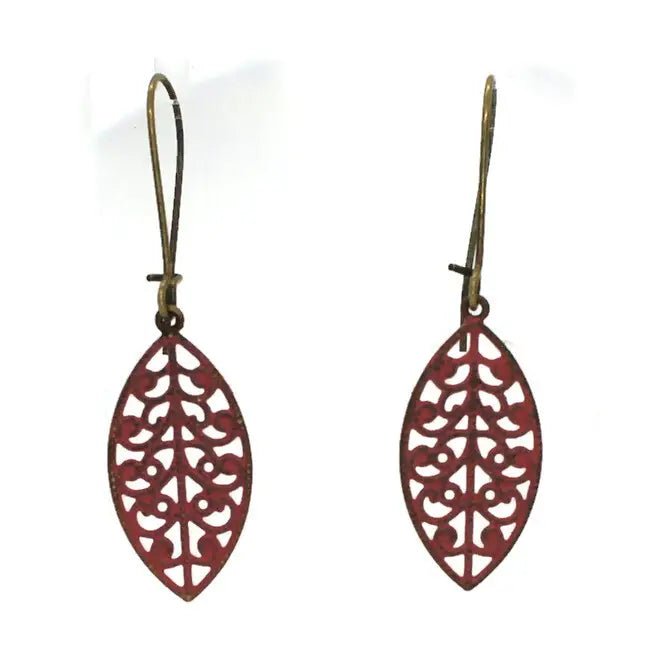 Leaf Filigree Earrings Leafly